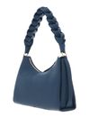 COCCINELLE Boheme Grana Double Shoulder Bag M Deep Blue / Sandshell