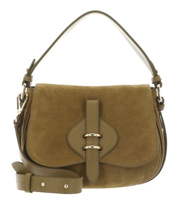 COCCINELLE Mavery Suede BI Handbag Suede Leather / Micro Gra. Le. Seagrass