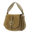 COCCINELLE Mavery Suede BI Handbag Suede Leather / Micro Gra. Le. Seagrass