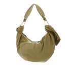 COCCINELLE Furoshiki Handbag puffy Smooth Leather Seagrass
