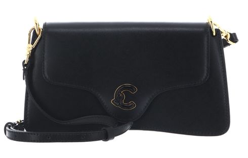 COCCINELLE C-Me Calf & Marb Crossbody Bag Noir