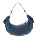 COCCINELLE Furoshiki Handbag puffy Smooth Leather Deep Blue