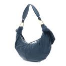 COCCINELLE Furoshiki Handbag puffy Smooth Leather Deep Blue