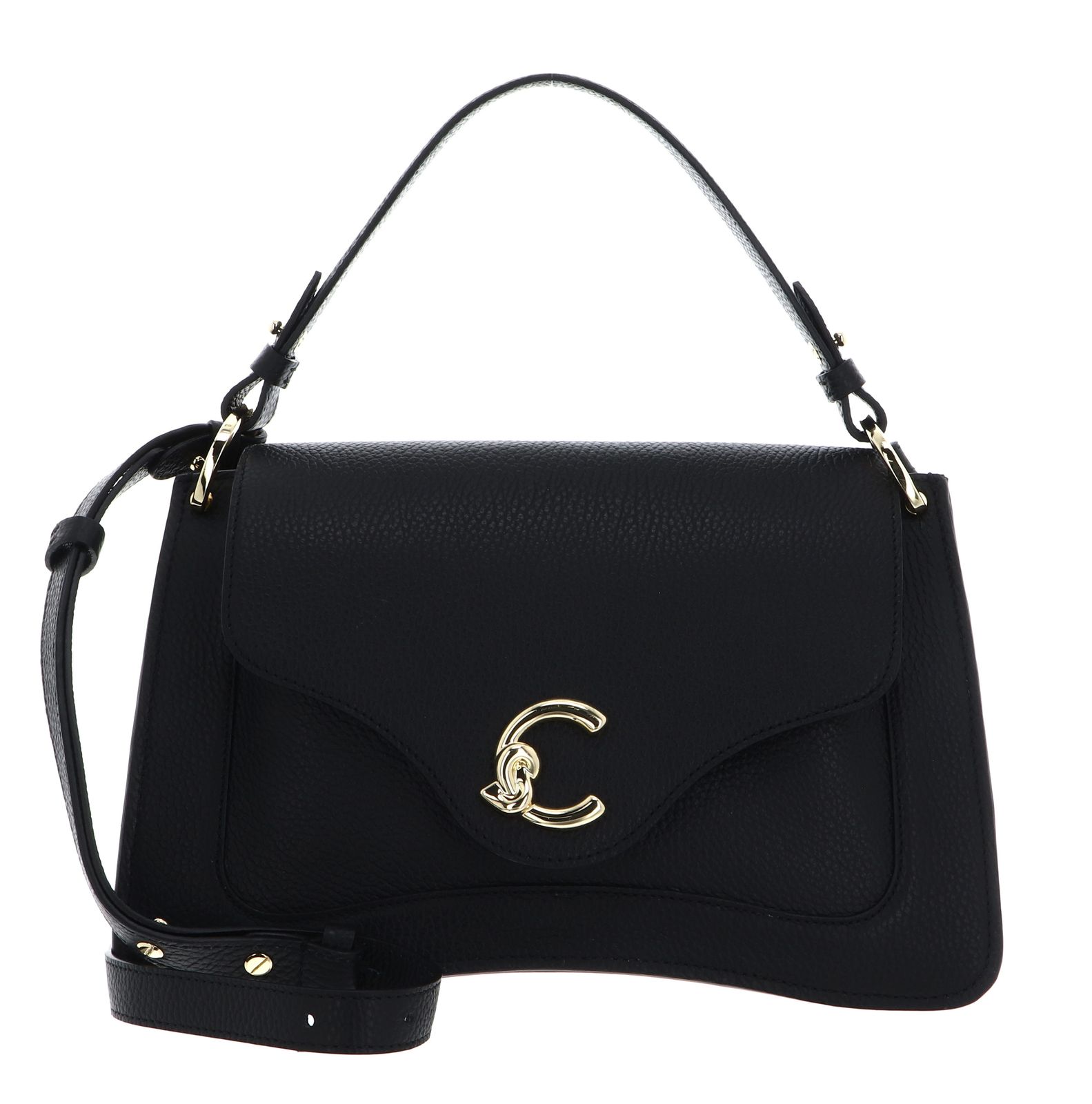 COCCINELLE C-Me Handbag Grained Leather Noir
