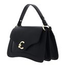 COCCINELLE C-Me Handbag Grained Leather Noir COCCINELLE C-Me Handbag Grained Leather Noir