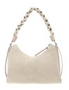 COCCINELLE Suede Bimaterial Shoulderbag Sandshell