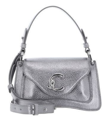 COCCINELLE C-Me Handbag Grained Leather Steel