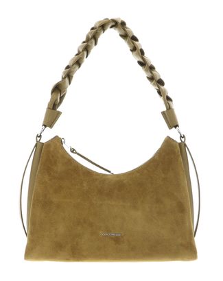 COCCINELLE Suede Bimaterial Shoulderbag Seagrass / Seagrass