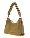 COCCINELLE Suede Bimaterial Shoulderbag Seagrass / Seagrass