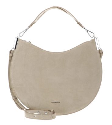 COCCINELLE Sunup Handbag Suede Leather Sandshell