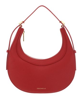 COCCINELLE Whisper Grained Leather Mini Bag Scarlet