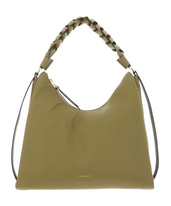 COCCINELLE Boheme Grana Double Shoulder Bag L Seagrass / Sandshell