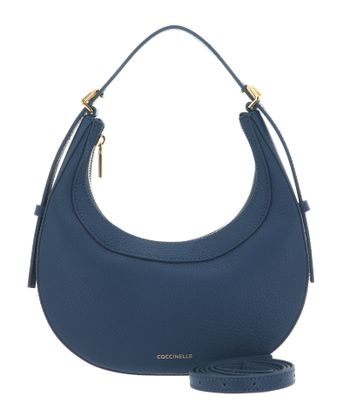COCCINELLE Whisper Grained Leather Mini Bag Deep Blue