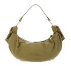 COCCINELLE Furoshiki Handbag puffy Smooth Leather Seagrass