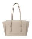COCCINELLE Double Beat Grained Leather Handbag Sandshell