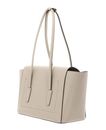 COCCINELLE Double Beat Grained Leather Handbag Sandshell