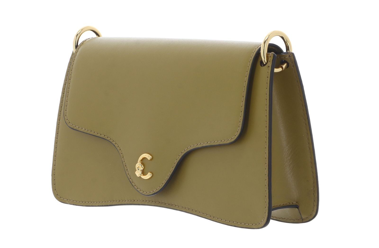 COCCINELLE C-Me Calf Hi-Tech Crossbody Bag Seagrass COCCINELLE C-Me Calf Hi-Tech Crossbody Bag Seagrass