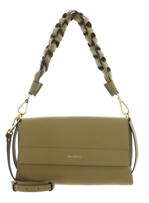 COCCINELLE Boheme Grana Double Shoulder Bag Seagrass / Sandshell
