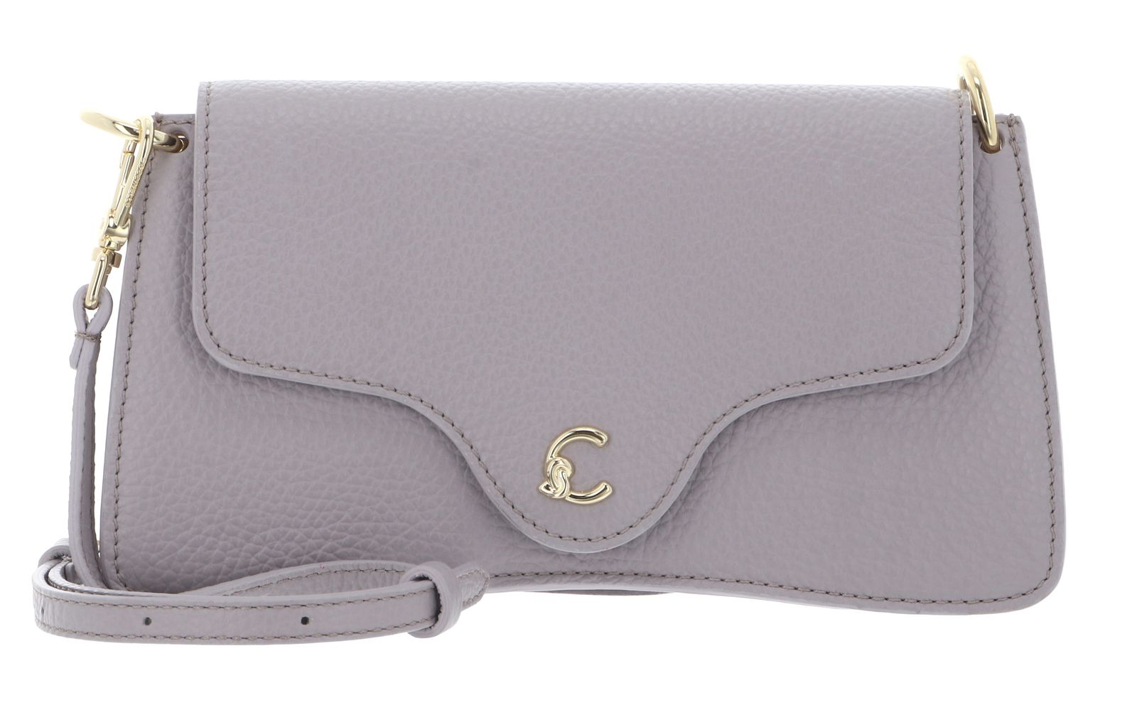 COCCINELLE C-Me Calf Hi-Tech Crossbody Bag Oyster