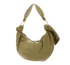 COCCINELLE Furoshiki Handbag puffy Smooth Leather Seagrass