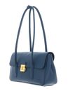 COCCINELLE C-Me Lock Handbag Grained Leather Deep Blue