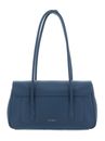 COCCINELLE C-Me Lock Handbag Grained Leather Deep Blue