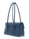 COCCINELLE C-Me Lock Handbag Grained Leather Deep Blue