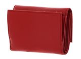 COCCINELLE Metallic Soft Wallet Grainy Leather Scarlet