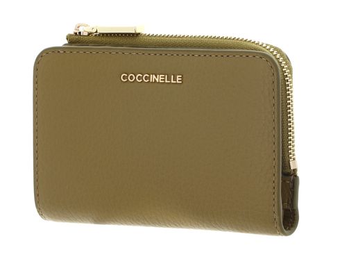 COCCINELLE Metallic Soft Wallet Seagrass