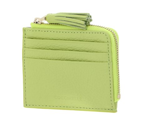 COCCINELLE Tassel Credit Card Holder Green Glow