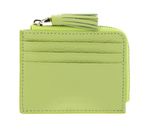 COCCINELLE Tassel Credit Card Holder Green Glow