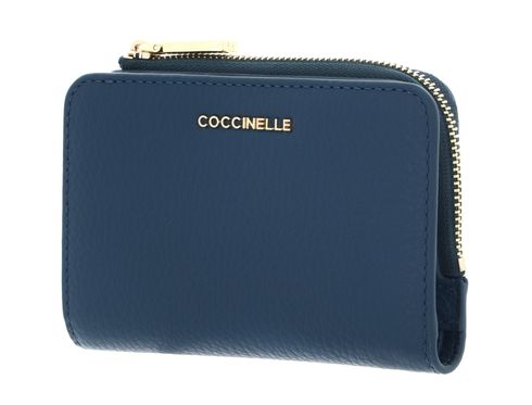 COCCINELLE Metallic Soft Wallet Deep Blue