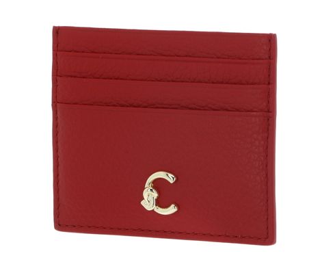 COCCINELLE C-Me Document Holder Grained Leather Scarlet