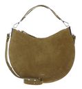 COCCINELLE Sunup Handbag Suede Leather Seagrass