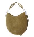 COCCINELLE Sunup Handbag Suede Leather Seagrass