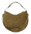 COCCINELLE Sunup Handbag Suede Leather Seagrass
