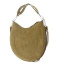 COCCINELLE Sunup Handbag Suede Leather Seagrass