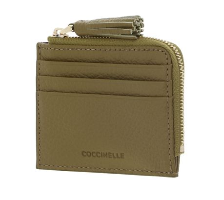COCCINELLE Tassel Credit Card Holder Seagrass
