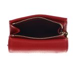 COCCINELLE Metallic Soft Wallet Grained Leather Scarlet