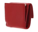 COCCINELLE Metallic Soft Wallet Grained Leather Scarlet