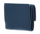 COCCINELLE Metallic Soft Wallet Grained Leather Deep Blue