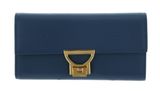 COCCINELLE Arlettis Wallet Grained Leather Deep Blue