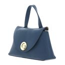 COCCINELLE Nikla Handbag Double Grainy Leather Deep Blue / Sandshell