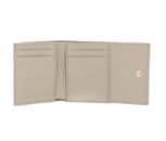 COCCINELLE Metallic Soft Wallet Grained Leather Sandshell