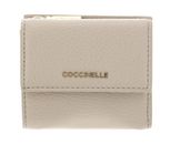 COCCINELLE Metallic Soft Wallet Grained Leather Sandshell