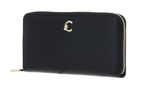 COCCINELLE C-Me Wallet Grained Leather Noir