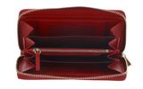 COCCINELLE Metallic Soft Wallet Grained Leather Scarlet