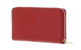 COCCINELLE Metallic Soft Wallet Grained Leather Scarlet