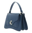 COCCINELLE C-Me Grained Leather Handbag Deep Blue