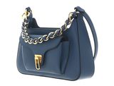 COCCINELLE Beat Grained Leather Handbag Deep Blue